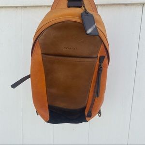 Coach Bleecker Mixed Leather Colorblock